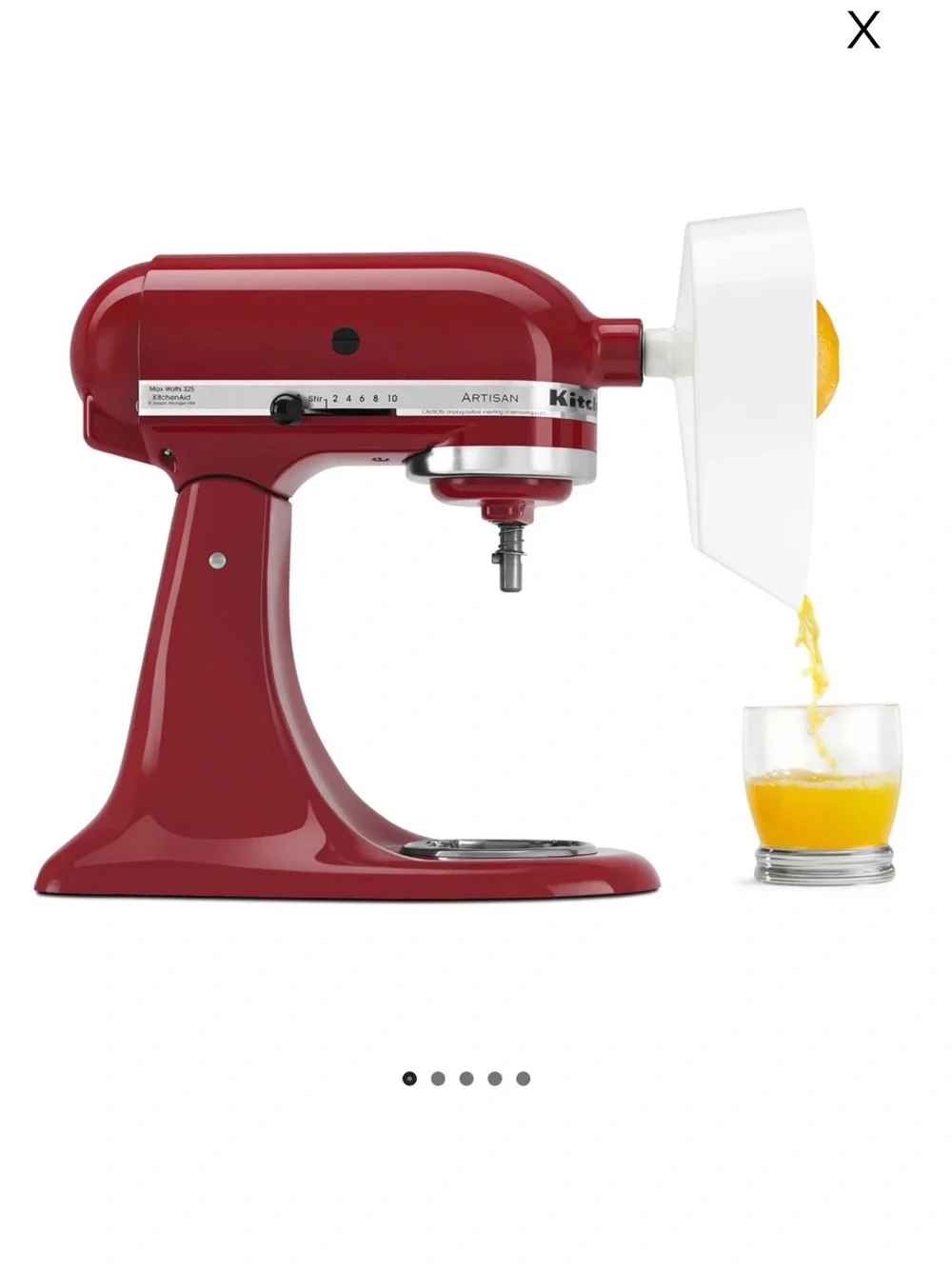 KitchenAid® White Citrus Juicer Attachment